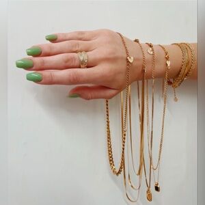 Wear Bracha Antique Gold Gigi Choker Curb Chain Necklace